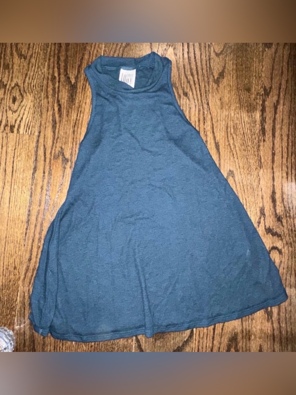 Womens Free People Blue ribbed tank top Size XS